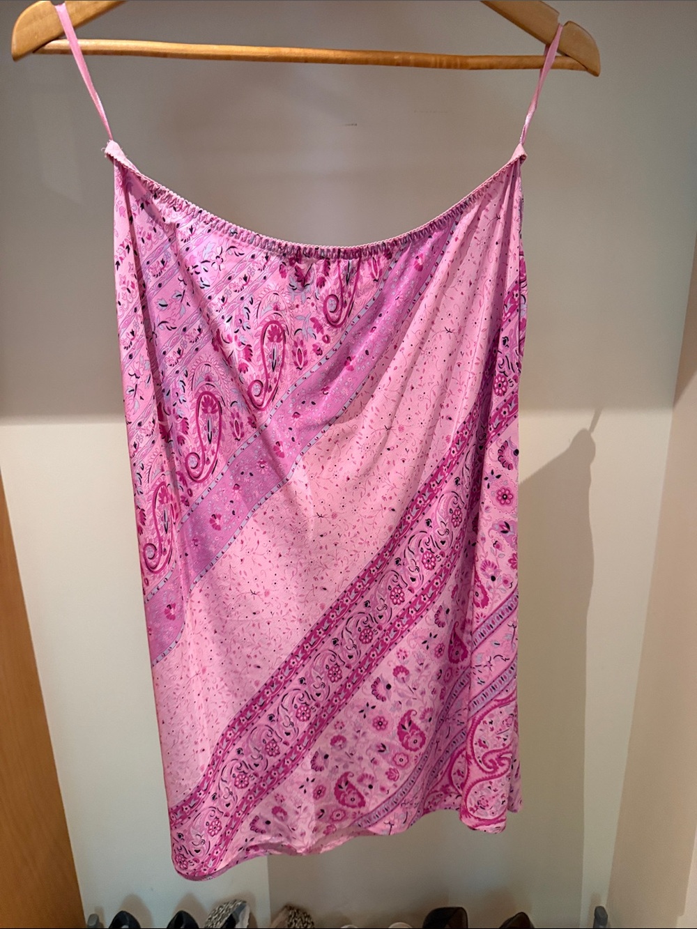 The Limited Pink Paisley Midi Skirt